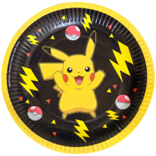 Javoli Pokémon Thunder papírtányér 8 db-os 18 cm party kellék