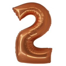 Javoli Réz 2-es Copper szám fólia lufi 76 cm party kellék