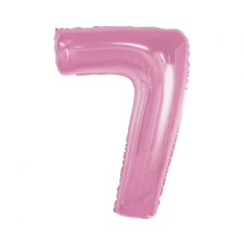 Javoli Rózsaszín 7-es Light Pink szám fólia lufi 92 cm party kellék