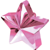 Javoli Rózsaszín Pink csillag alakú léggömb, lufi súly