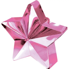 Javoli Rózsaszín Pink csillag alakú léggömb, lufi súly party kellék