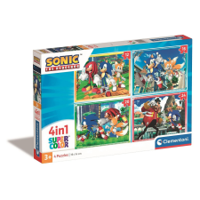 Javoli Sonic a sündisznó Save the Day 4 az 1-ben puzzle Clementoni puzzle, kirakós