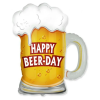 Javoli Sör Beer Glass fólia lufi 36 cm (WP)