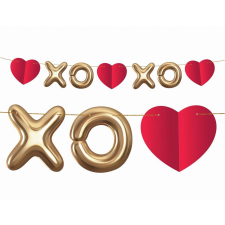Javoli Szerelem XOXO papír girland 200 cm party kellék