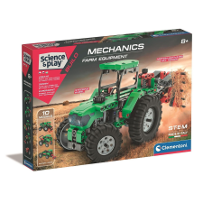 Javoli Traktor Mechanics 10 az 1-ben építőjáték Clementoni kreatív és készségfejlesztő