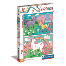 Javoli Unikornis Believe 2x20 db-os puzzle Clementoni puzzle, kirakós