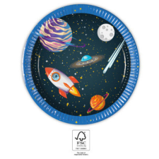 Javoli Űr Rocket Space papírtányér 8 db-os 20 cm FSC party kellék