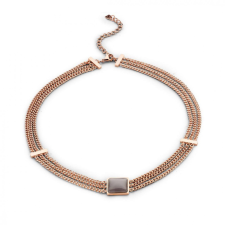 Javoli Victoria Rose gold színű barna köves nyaklánc nyaklánc