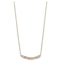 Javoli Victoria Rose gold színű fehér köves nyaklánc nyaklánc