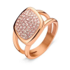 Javoli Victoria Rose gold színű rózsaszín köves gyűrű