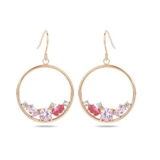 Javoli Victoria Rose gold színű színes köves fülbevaló fülbevaló