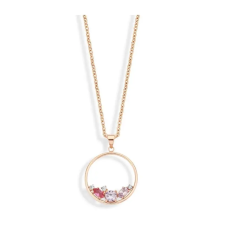 Javoli Victoria Rose gold színű színes köves nyaklánc nyaklánc
