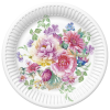 Javoli Virág Arrangement papírtányér 8 db-os 18 cm