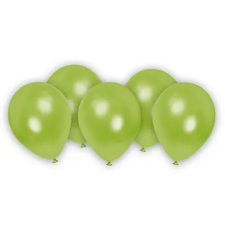 Javoli Zöld Metallic Pastel Green léggömb, lufi 8 db-os party kellék