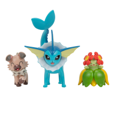 Jazwares Pokémon 3 db-os figura csomag - Rockruff, Bellossom, Vaporeon akciófigura