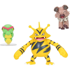 Jazwares Pokémon figurák - Caterpie, Rockruff, Electabuzz játékfigura