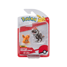 Jazwares Pokémon Mini figura csomag, Tyrunt és Pawmi, 5 cm (PKW3572) játékfigura