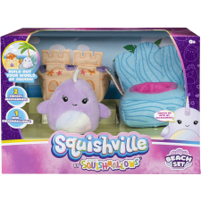 Jazwares Squishville mini plüss játékkészlet, strandkészlet (Sqm0057D-5) plüssfigura