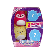 Jazwares Squishville mini plüssök 4 db Bright Squad, 2 meglepetés plüssel (SQM0077B-3) plüssfigura