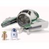 Jazwares Star Wars - Micro Galaxy Squadron 8 cm-es jármű figurával - Yoda\'s Jedi Starfighter - Yoda + R2-D2 SWJ0008