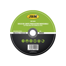 JBM T41 vágókorong rozsdamentes acél 125X1,6MM (14900) csiszolókorong és vágókorong