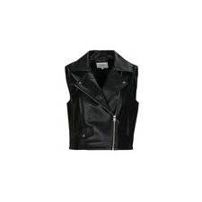 JDY Bőrkabátok  JDYNEWETTA FAUX LEATHER WAISTC. OTW SIE Fekete EU M női dzseki, kabát