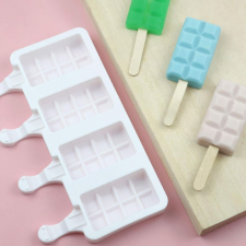  Jégkrém Készítő Szilikon Forma – Csíkos Tábla Minta (4 Részes) sütés és főzés