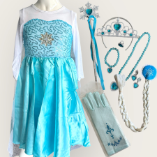 Jégvarázs-Elza jelmez, kiegészítőkkel-ÚJ jelmez