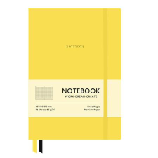  Jegyzetfüzet, A5, kockás, 96 lap, puhafedeles, SHKOLYARYK "Genius", Citrom füzet