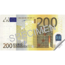 Jegyzettömb, 70 lap, 114x61,5 mm, PANTA PLAST "200 Euro" jegyzettömb
