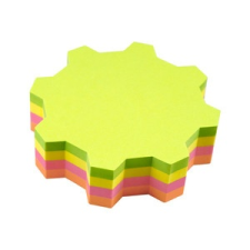 Jegyzettömb GLN öntapadós, 68x68 mm, 200 lap "Fogaskerék" jegyzettömb