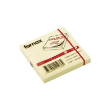  Jegyzettömb öntapadó, 75x75mm, 100lap, Fornax, sárga post-it