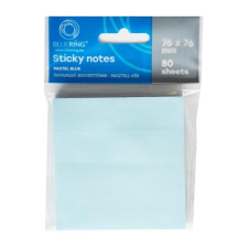  Jegyzettömb öntapadó, 75x75mm, 80lap, Bluering® , pasztellkék post-it