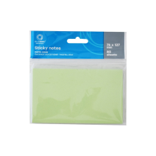  Jegyzettömb öntapadó, 76x127mm, 80lap, Bluering® , pasztellzöld post-it