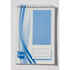  Jegyzettömb spirálos A/7 50 lapos kockás, vonalas jegyzettömb