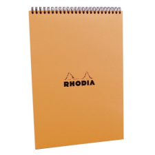 Jegyzettömb spirálos Clairefontaine Rhodia Orange A/4 80 lapos kockás jegyzettömb
