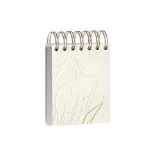  Jegyzettömb spirálos Clairefontaine Tulip paper 9x11 cm 160 lapos sima jegyzettömb