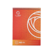  Jegyzettömb spirálozott, A5, 60lap, Bluering® kockás jegyzettömb