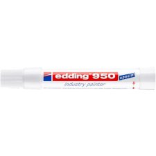 Jelölő marker, 10 mm, kúpos, EDDING "950", fehér filctoll, marker