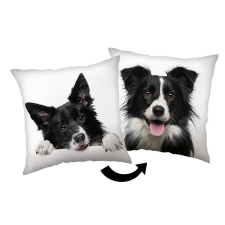 Jerry Fabrics Border Collie párna, 40×40 cm lakástextília
