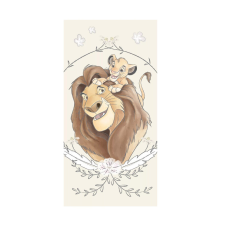 Jerry Fabrics Disney Az Oroszlánkirály Simba fürdőlepedő, strand törölköző 70x140cm babatörülköző, kifogó