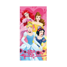 Jerry Fabrics Disney Hercegnők Heart fürdőlepedő, strand törölköző 70x140cm babatörülköző, kifogó