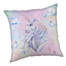 Jerry Fabrics Unikornis Szivárvány párna, 40×40 cm lakástextília