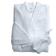 Jerry Fabrics Vaflový župan JF bílý S lakástextília