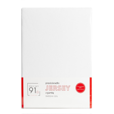  Jersey pamut gumis lepedő Fehér 160x200 cm + 30 cm lakástextília