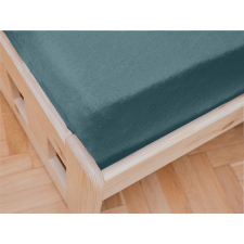 Jersey sötétzöld lepedő gyerekágyhoz 70 x 140 cm lakástextília