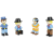 JEUJURA fa építőkészlethez fa figurák Wild West 4 db