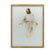  JÉZUS VÁSZFESTÉS Akvarellben KERET NÉLKÜL 70x100 CM grafika, keretezett kép