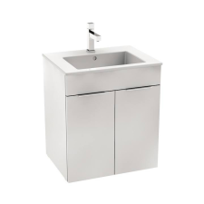 Jika CUBE alsószekrény 55x43 cm-es mosdóval, 2 ajtóval, fehér H4536111763001 fürdőszoba bútor