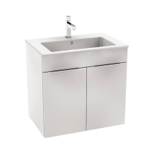 Jika CUBE alsószekrény 65x43 cm-es mosdóval, 2 ajtóval, fehér H4536011763001 fürdőszoba bútor